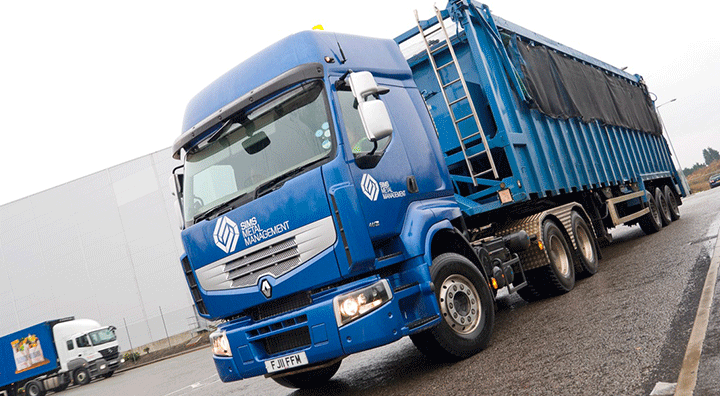 SMM truck for scrap metal transport